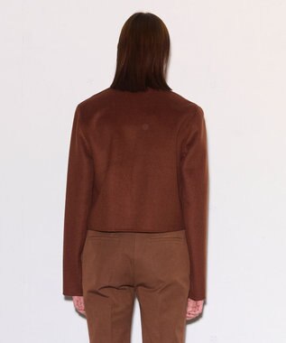JOSEPH ライトダブルフェイス　ショート丈ジャケット Mahogany