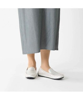 MODE ET JACOMO <D'ICI>プレーンモカシンシューズ シルバー