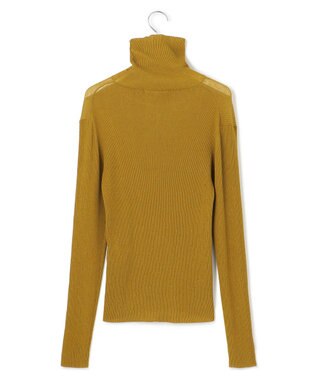 23区 S 【SLOW/一部店舗限定】シアーリブ タートルネックニット マスタード系