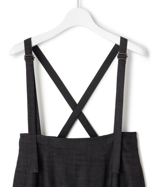 23区 デニムライクシャンブレー Iライン スカート ブラック系