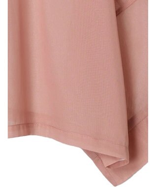 Green Parks ＥＧＯＩＳＴ　５分袖短丈シアーシャツ Pink