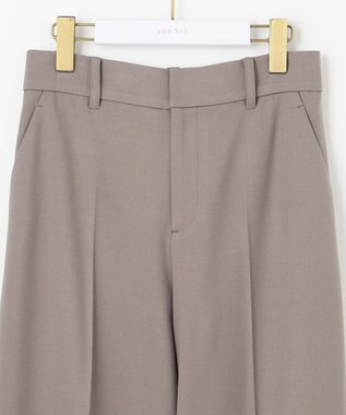 ANY SIS ビューティサーモ2WAYストレッチ ワイドパンツ グレージュ