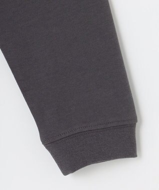 ANY 【UVケア】アソートロゴプリント ロングスリーブTシャツ チャコール×カレッジロゴ