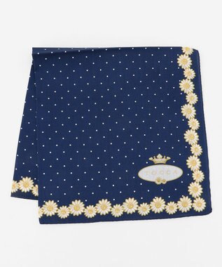 TOCCA 【HANDKERCHIEF COLLECTION】MARGARET ICON LOGO CHIEF ハンカチ ネイビー系