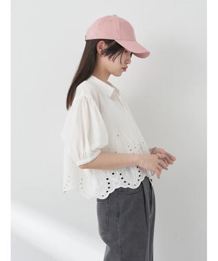 earth music&ecology エンブロイダリープルオーバー Off White