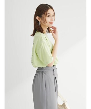 Green Parks 両面ロゴツアーボックスＴシャツ Lime Green