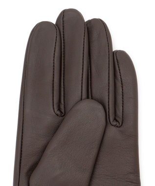 23区 【滝沢眞規子さん着用】レザー ロング グローブ ダークブラウン系