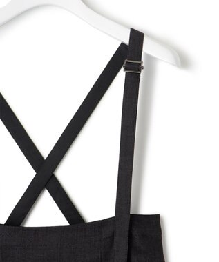 23区 デニムライクシャンブレー Iライン スカート ブラック系