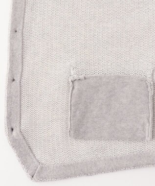 JOSEPH ABBOUD 【洗える】ストローヤーン ニット ベスト ライトグレー系