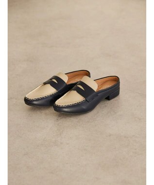 AMERICAN HOLIC ローファータイプコンビミュール Navy