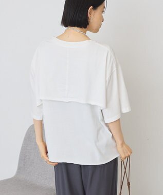 AMERICAN HOLIC レイヤード風加工Ｔシャツ Off White