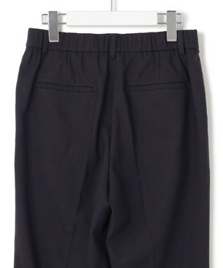 23区 【セットアップ対応/洗える】アイアスマットストレッチ テーパード パンツ ネイビー系