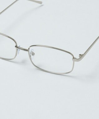 WEGO メタルフレームクリアアイウェア シルバー