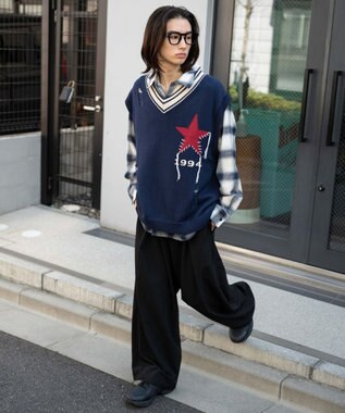 WEGO ダメージチルデンベスト ネイビー