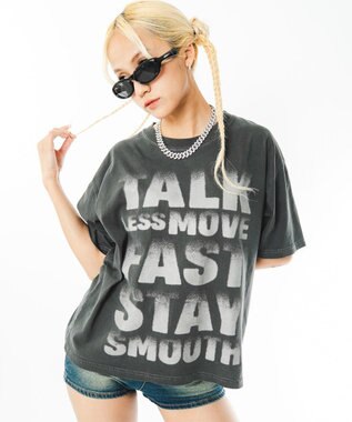 WEGO 【ユニセックス着用ITEM/MLサイズ展開】クロップドグラフィックT（SS）