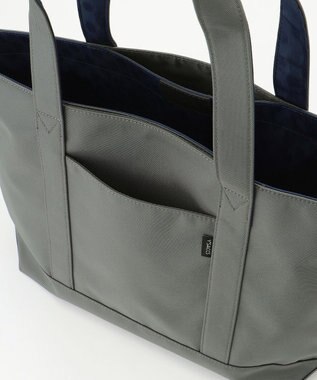Y'SACCS ポリエステルキャンバス　リバーシブルトートバッグ グレー