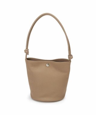 TOPKAPI 【Breath TOPKAPI】シュリンクレザー ノットハンドル 2way ショルダーバッグ グレージュ