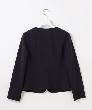 ANY SIS セレモニーダブルクロス クルーカラー ジャケット ネイビー