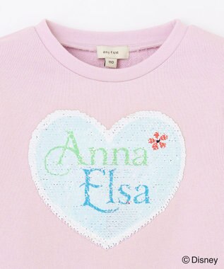 ANY KIDS 【Disney（ディズニー）】FROZEN / ミラクルスパンコール トレーナー ラベンダー<アナ&エルサ>