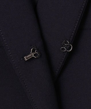 ANY SIS セレモニーダブルクロス クルーカラー ジャケット ネイビー