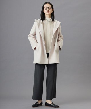 J.PRESS LADIES S 【WEB限定】シアーメローネックインナー カットソー アイボリー系