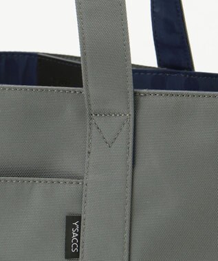 Y'SACCS ポリエステルキャンバス　リバーシブルトートバッグ グレー