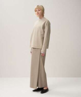 ATON NATURAL DYED URAKE | オーバーサイズスウェット - UNISEX BEIGE