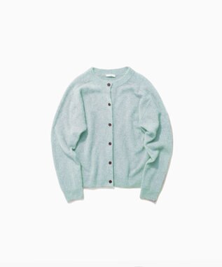 ATON ROYAL CASHMERE FUR | クルーネックカーディガン MINT