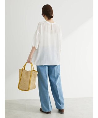 Green Parks ・ＥＬＥＮＣＡＲＥ　ＤＵＥ　ケミカルレースブラウス Off White