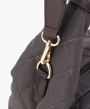 LA BAGAGERIE キルティング2WAYショルダーバッグ ダークグレー