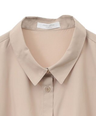 Green Parks ミディ丈ドロストシャツワンピース Beige