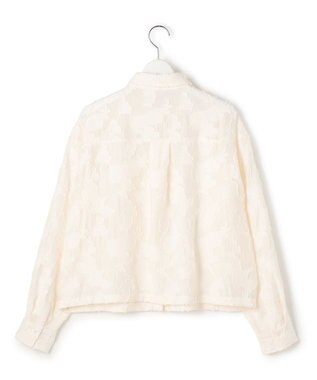 23区 L 【SLOW/一部店舗限定】カットジャカード シャツ アイボリー系