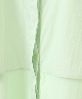 Green Parks イージーケア比翼フライヨークチュニック Lime Green