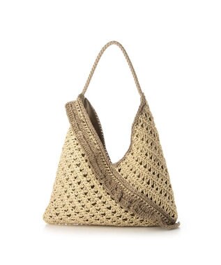 UNBILLION cachecache フリル編みワンハンドルクロッシェトート