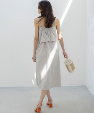 組曲 L エアリーキャミ ワンピース グレージュ系