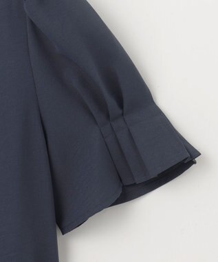 Feroux 【洗える】リボンスキッパー ブラウス ネイビー系