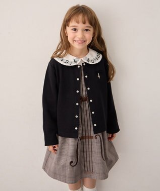 ANY KIDS メロディジャンパースカート ブラウン×チェック