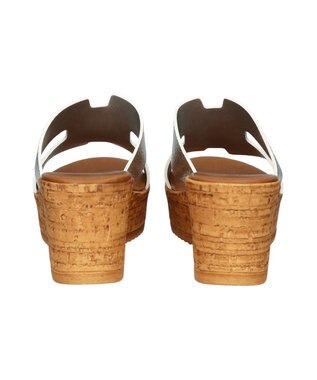 INTER-CHAUSSURES 【ITALIAN SHOEMAKERS】厚底ミュールサンダル シルバー