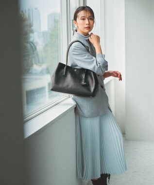 TOPKAPI 【Breath TOPKAPI】ELAN エラン シュリンクレザー 2way トートバッグ ブラック