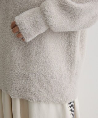 CRAFT STANDARD BOUTIQUE ファーライクニットチュニック Light Gray