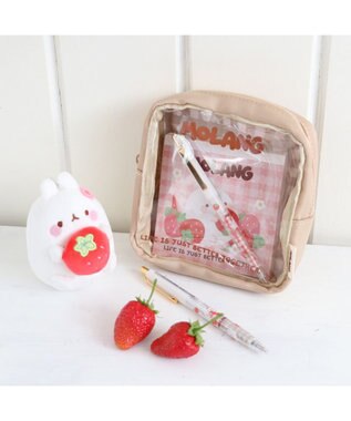 Mother garden 【2/15(日)で販売終了】 マザーガーデン MOLANG モラン スクエアポーチ 《 桃色 / 茶色 》 単品 茶色