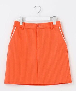 23区GOLF 【WOMEN】ヘリンボンジャージスカート オレンジ系