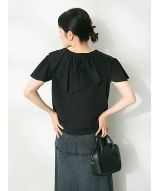 CRAFT STANDARD BOUTIQUE フリルデザインTee Black