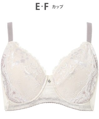 Wing ブラジャー Wing Lesiage バストを小さく見せる 脇すっきり フルカップブラ 【6000シリーズ】 小さく見せるブラ PB6001 ウイング／ワコール アイボリー