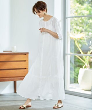 UNFILO コットン２WAYワンピース ホワイト系