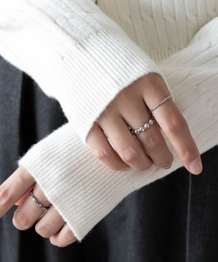 WEGO 【26年春新作】別注USPOLOケーブルニットカーデ ホワイトアイボリー