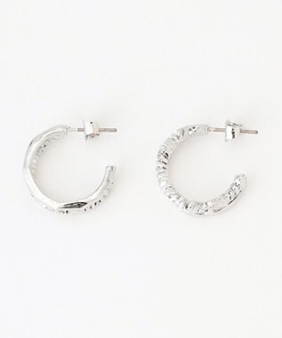 ICB ダブルループピアス シルバー系