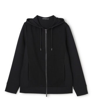 JOSEPH HOMME 【オリジナル素材 】ライトタックジャージー   ジップアップフーディー ブラック系