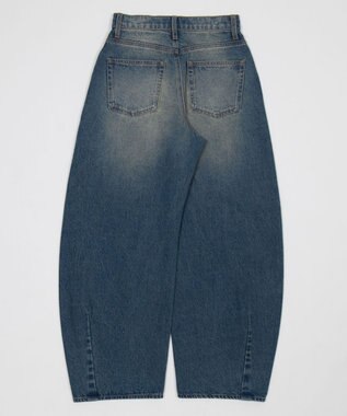 WEGO ワイドカーブデニムパンツ デニム中濃加工色