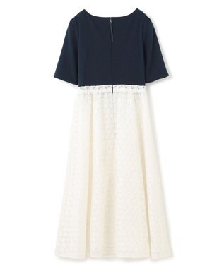 TOCCA 【洗える・消臭】FLOWER OF WINDMILL ドレス ネイビー×オフ